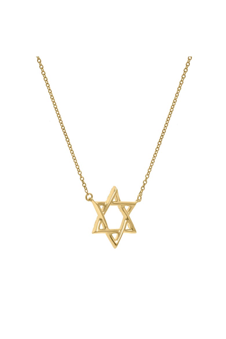 Neriah 14K Gold Star of David Diamond Pendant - 0.08 ct, Alternate, color, 14K Yellow Gold