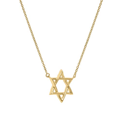 Luvmyjewelry Neriah 14k Gold Star Of David Diamond Pendant In Gold