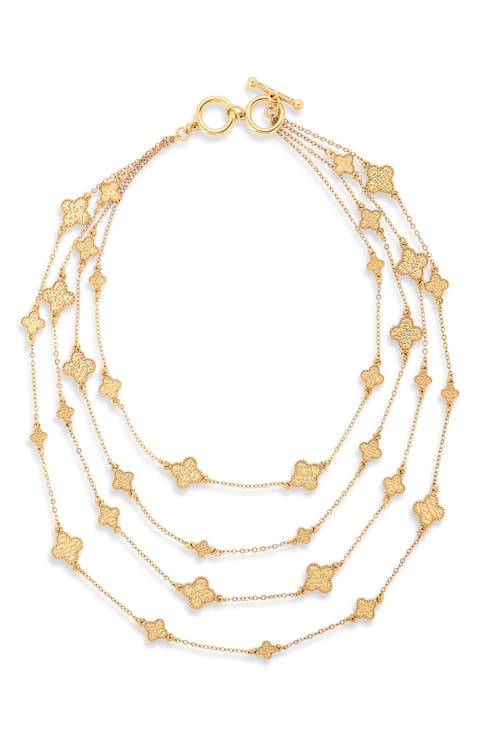 Molten Clover Necklace