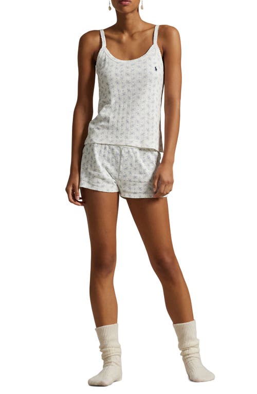Polo Ralph Lauren Pointelle Stripe Cotton Pajamas In Colby Floral