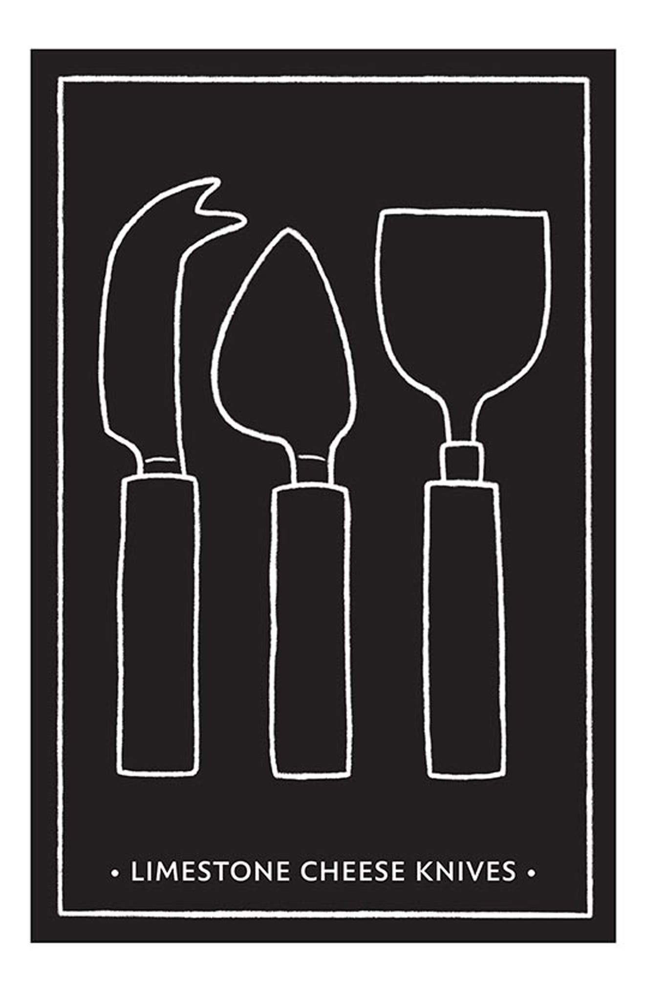 CREATIVE BRANDS Set of 3 Limestone Cheese Knives