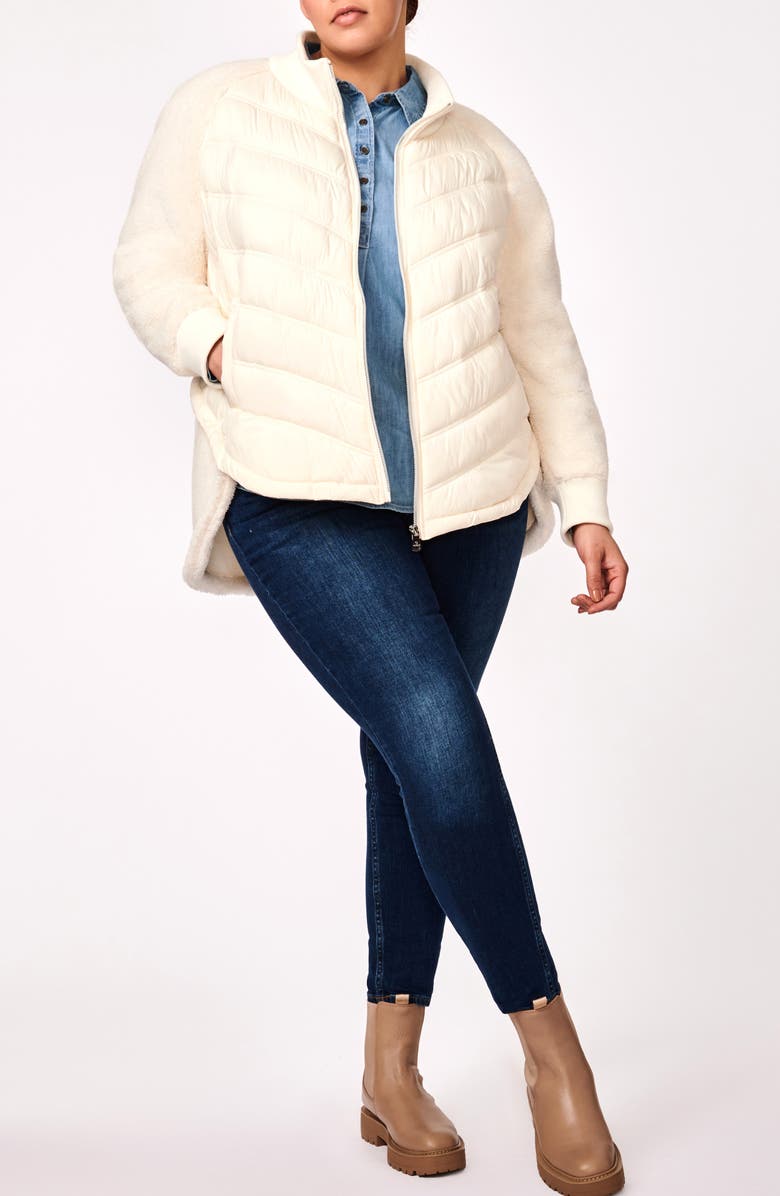 Bernardo High Pile Fleece Puffer Jacket, Alternate, color,