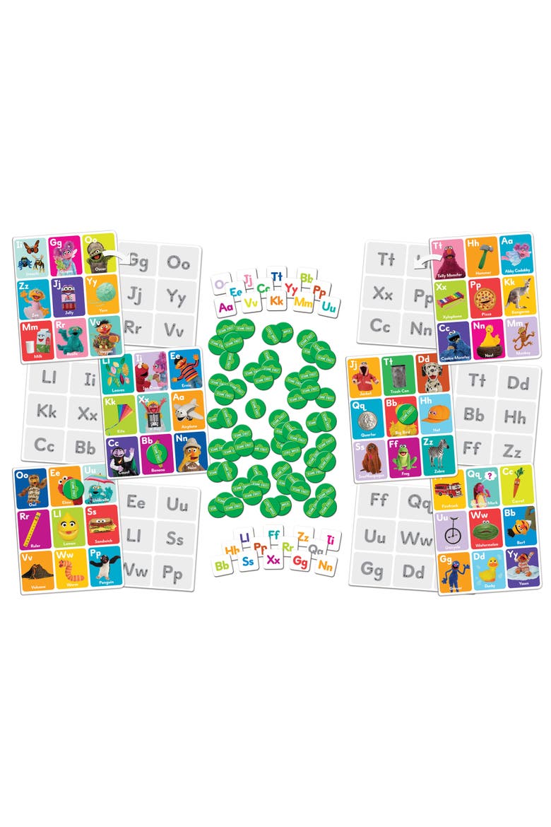 Sesame Street Alphabet Bingo, Alternate, color, Multicolor