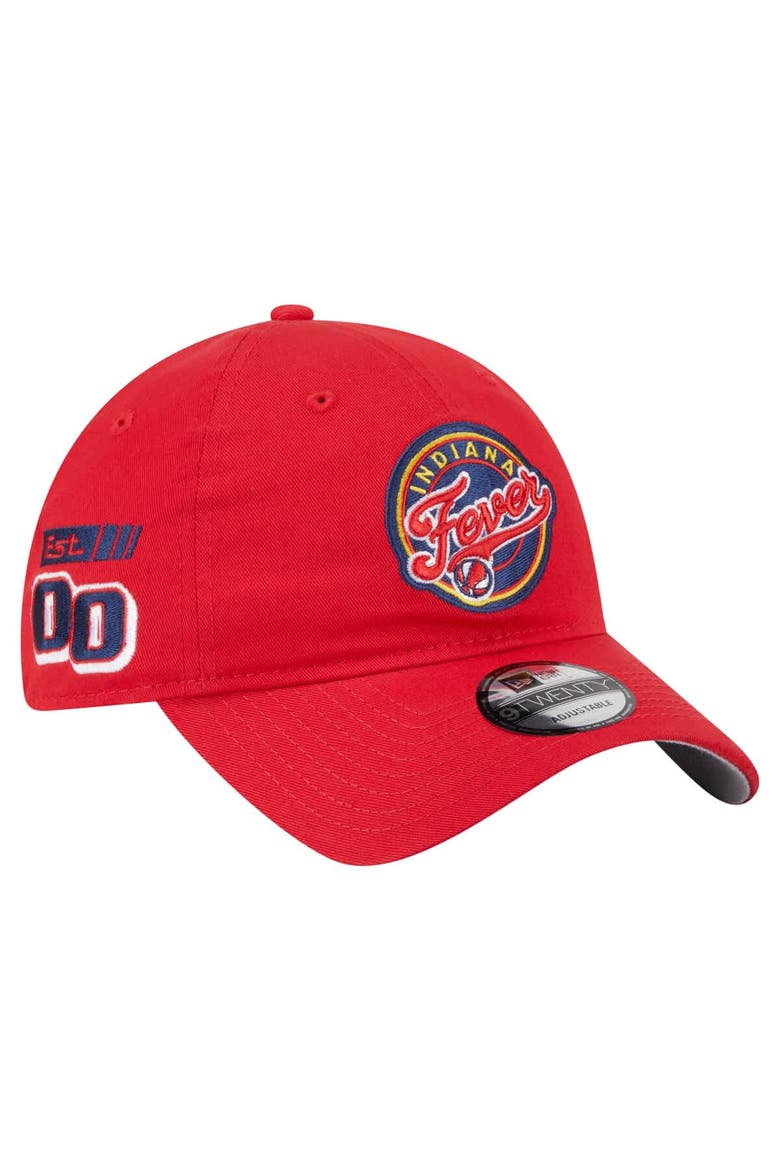 Unisex New Era  Red Indiana Fever 9TWENTY Established Date Side Patch Hat, Main, color, Red