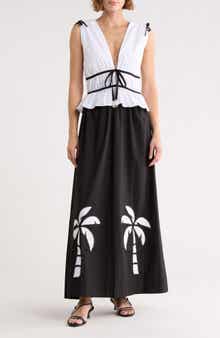 DRESS TO Colorblock Sleeveless Maxi Dress
