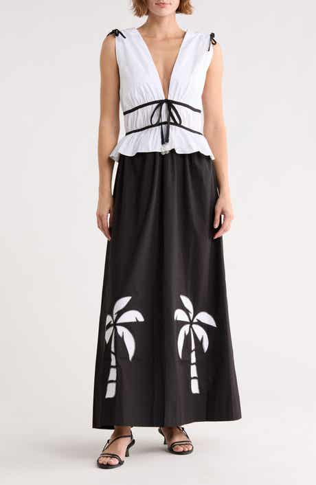 DRESS TO Colorblock Sleeveless Maxi Dress