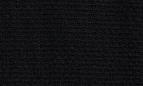 Emporio Armani Short Sleeve Textured Wool Crewneck Sweater In Solid Black