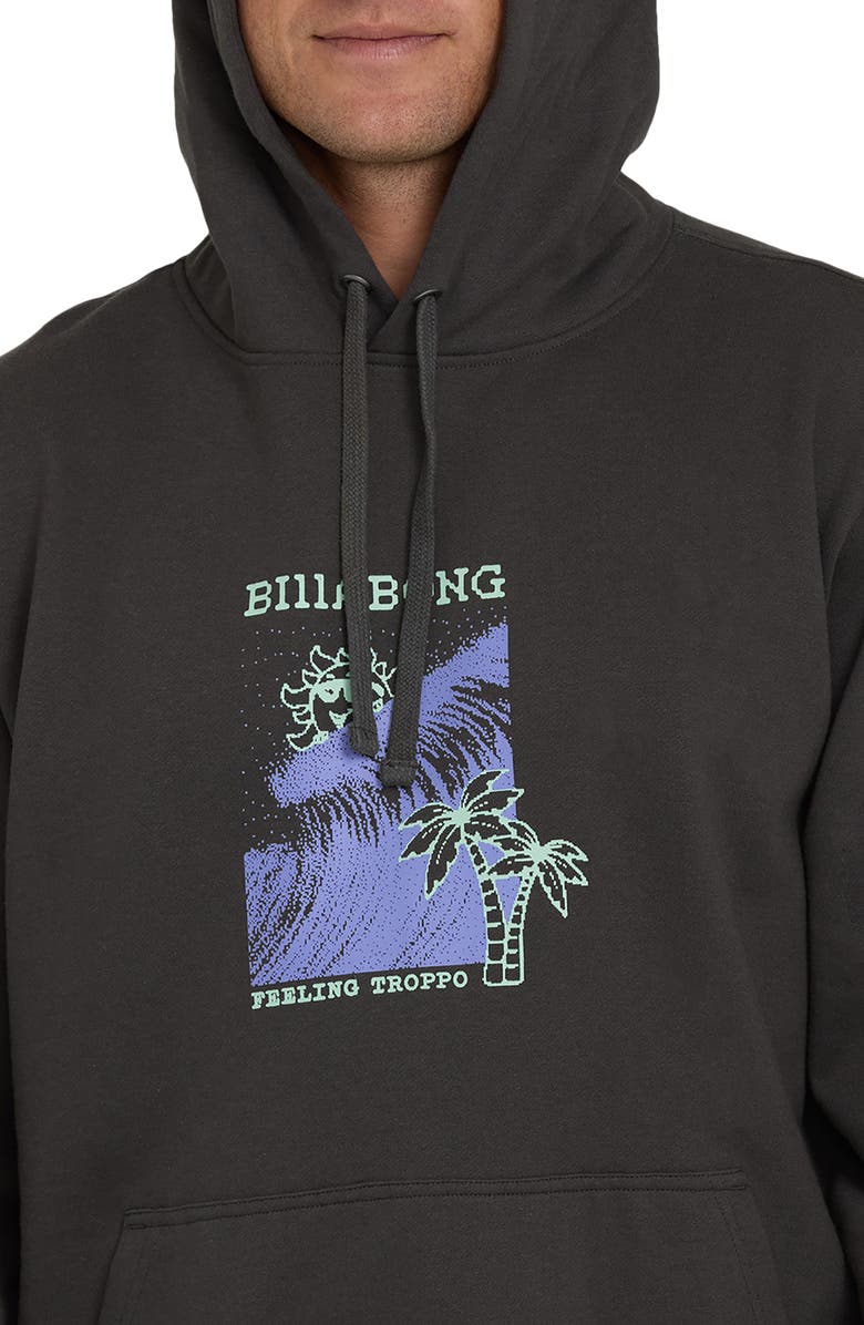Billabong Shortsands Graphic Hoodie, Alternate, color, Raven