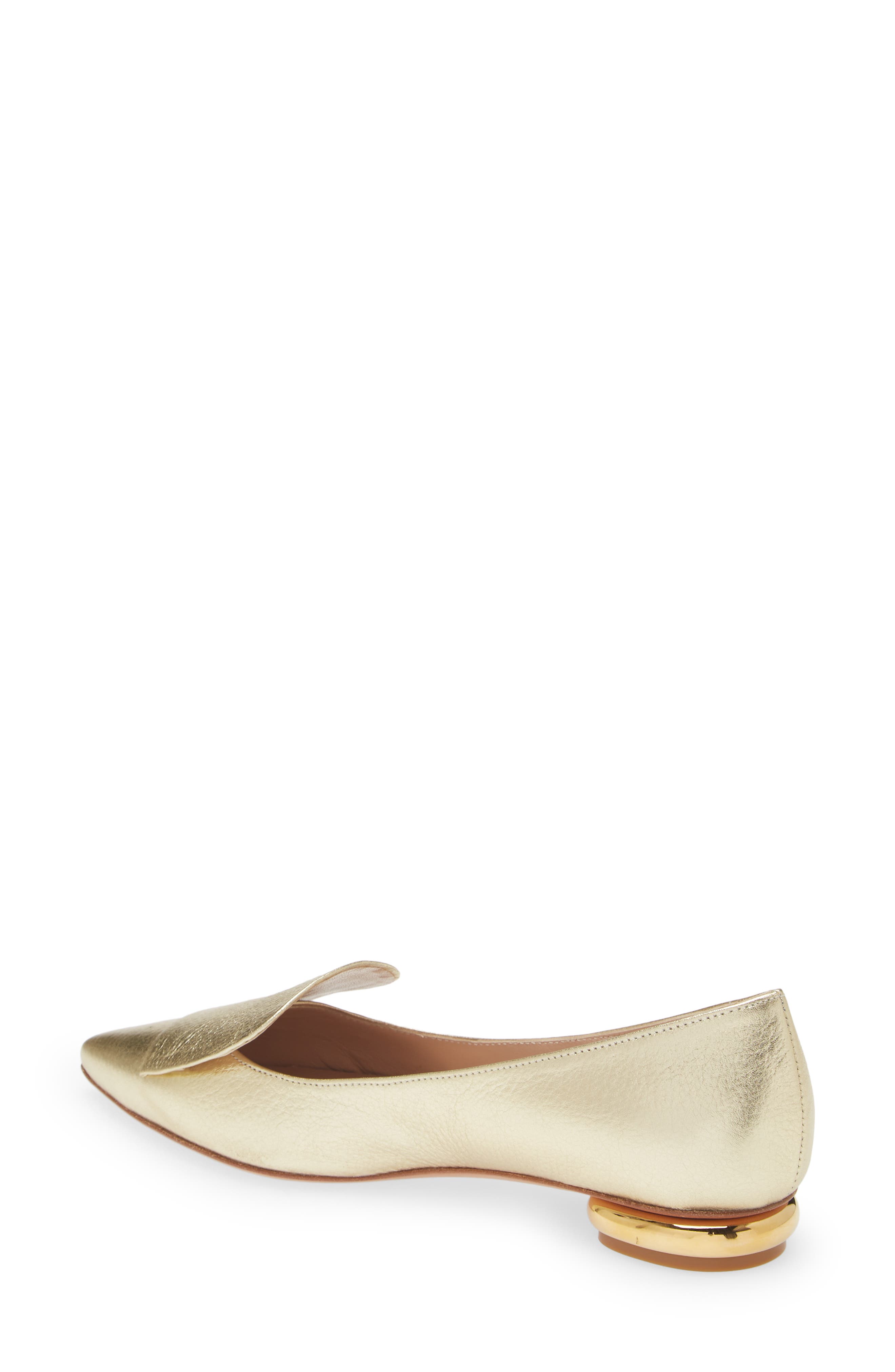 Lia Pointed Toe Loafer, Alternate, color, GOLD