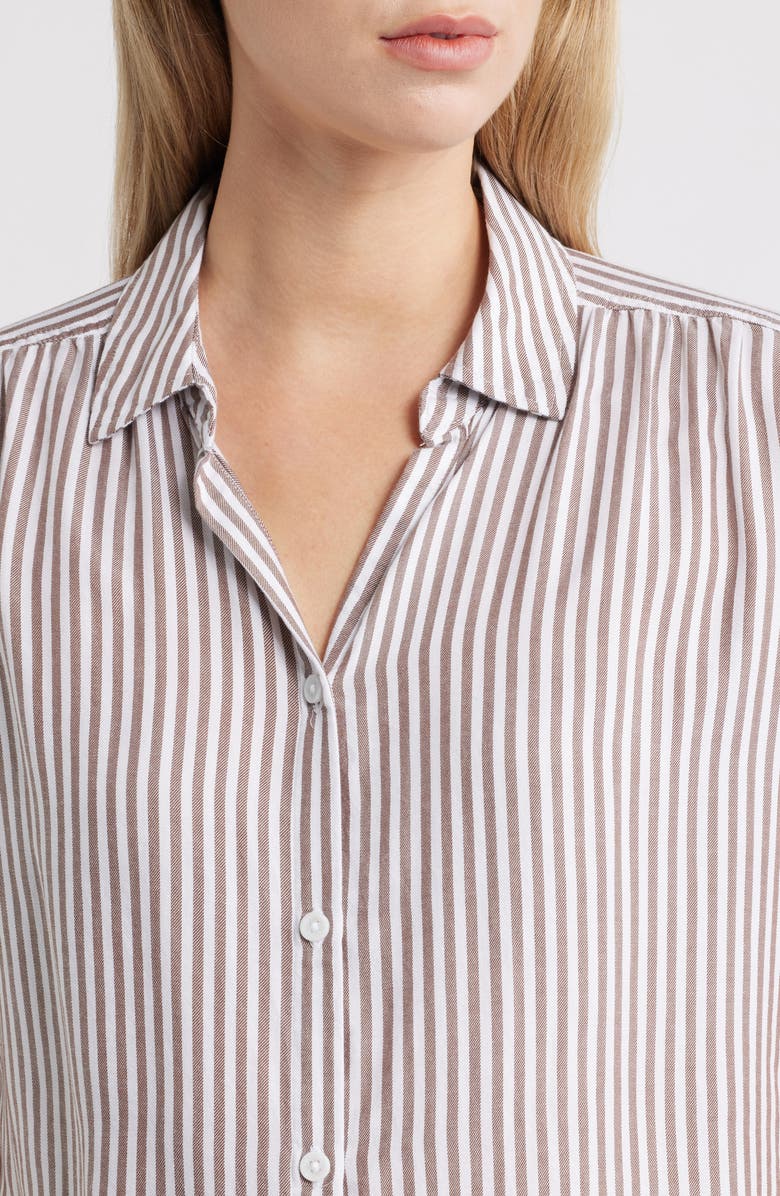 beachlunchlounge Daria Stripe Button-Up Shirt, Alternate, color,