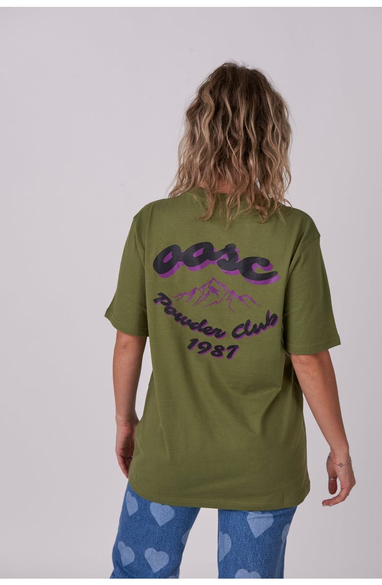 OOSC Powder Club T-Shirt - Khaki, Main, color,