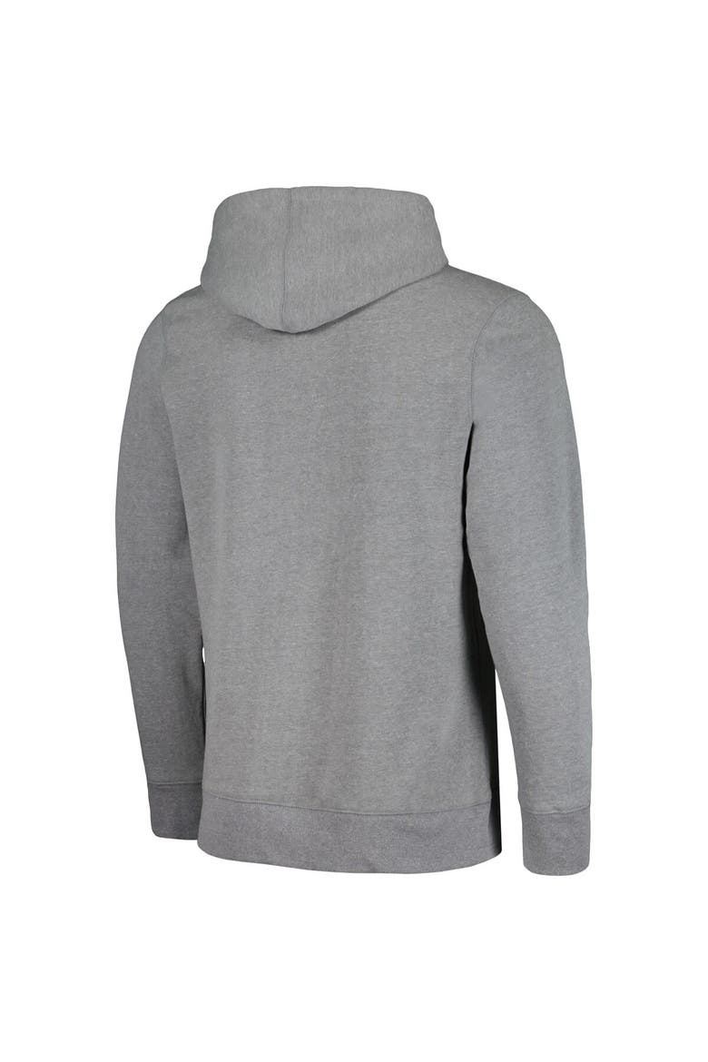 Men's Homefield Heather Gray Purdue Boilermakers Vintage Swingin' Purdue Pete Tri-Blend Pullover Hoodie, Alternate, color, Heather Gray