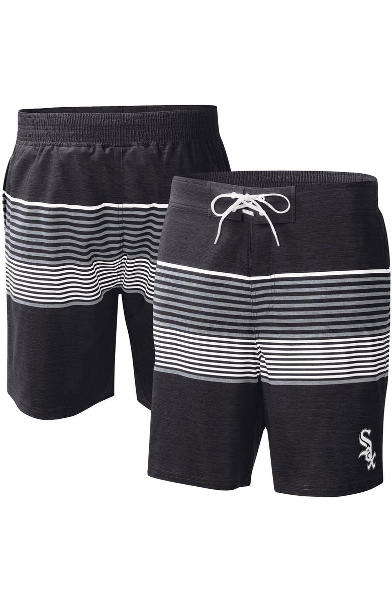 G-III SPORTS BY CARL BANKS Men's G-III Sports by Carl Banks  Black Chicago White Sox Coastline Volley Swim Shorts, Main, color, Black