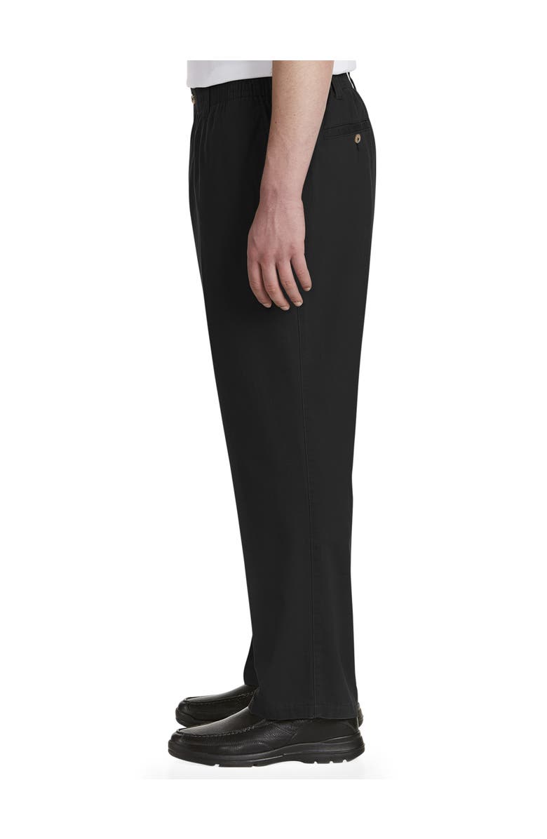 Harbor Bay by DXL Elastic-Waist Pants, Alternate, color, Black