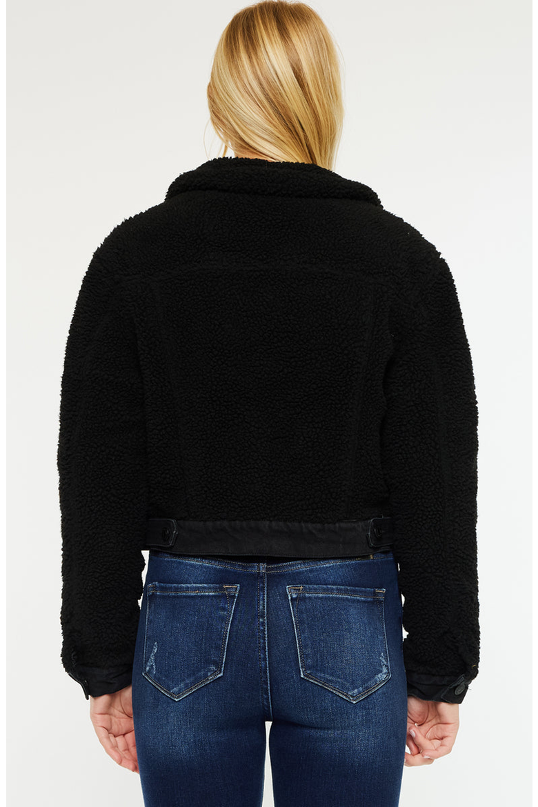 Monet Cropped Jacket, Alternate, color, Black