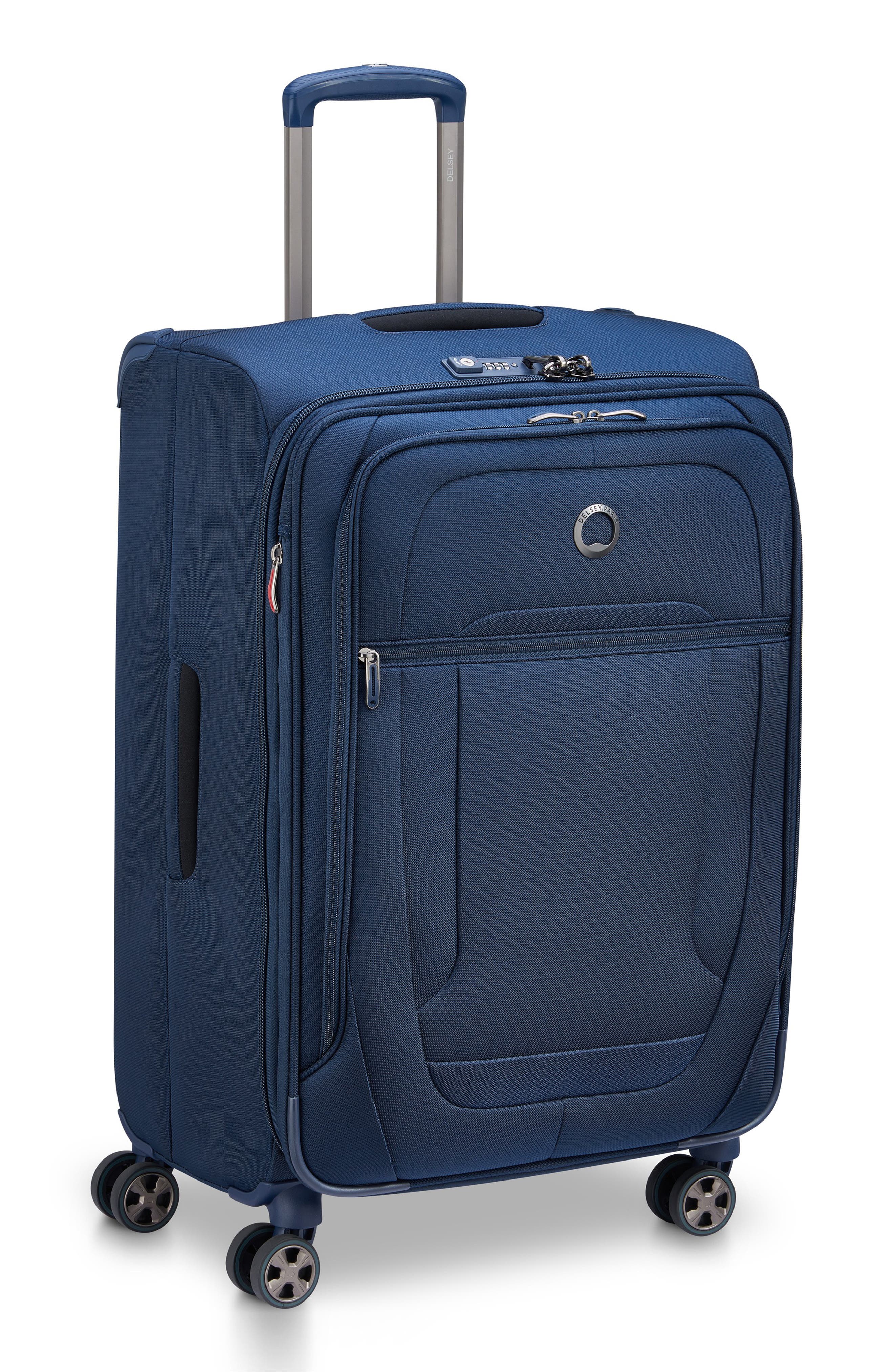 DELSEY Helium DLX 25-Inch Softside Spinner Luggage, Alternate, color, Navy