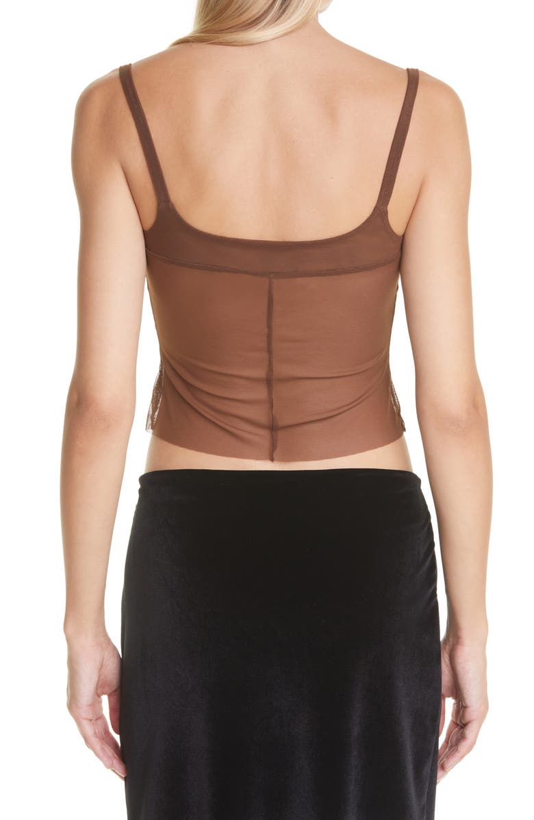 Kathryn Bowen Mesh Crop Tank, Alternate, color, 