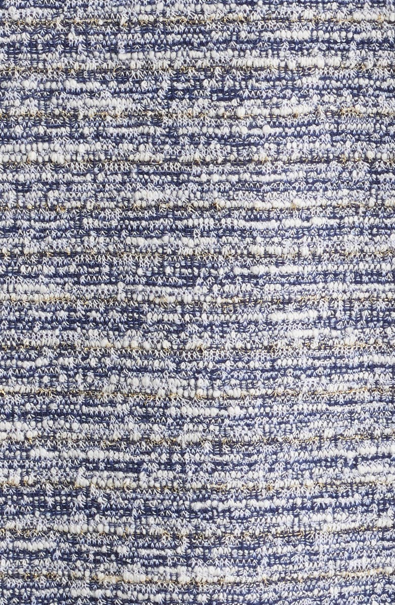 AK ANNE KLEIN Balloon Sleeve Knit Top, Alternate, color, Distant Mountain / White Dove