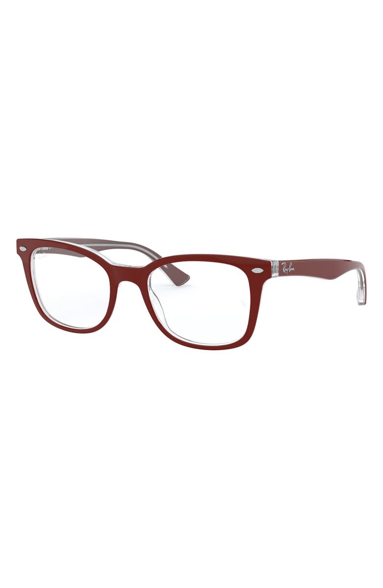Ray-Ban 53mm Optical Glasses, Alternate, color, Brown Gradient