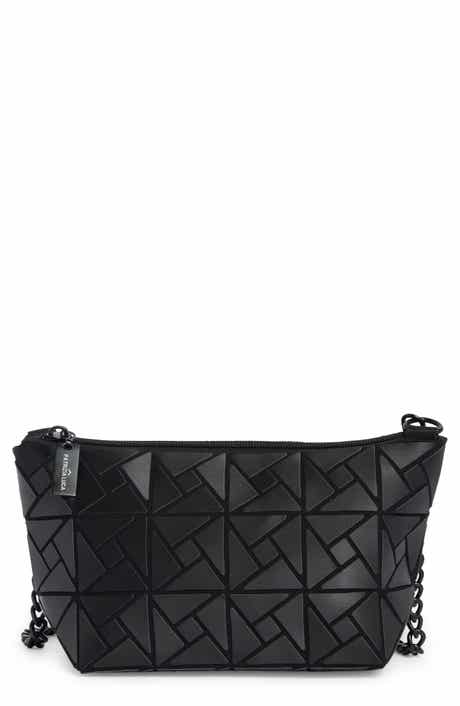 PATRIZIA LUCA Box Pattern Faux Leather Clutch