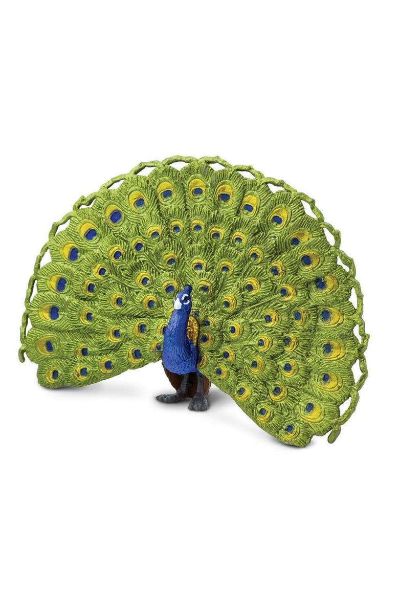 Safari Ltd. Peacock Kids Toy Figure, Main, color, NO COLOR