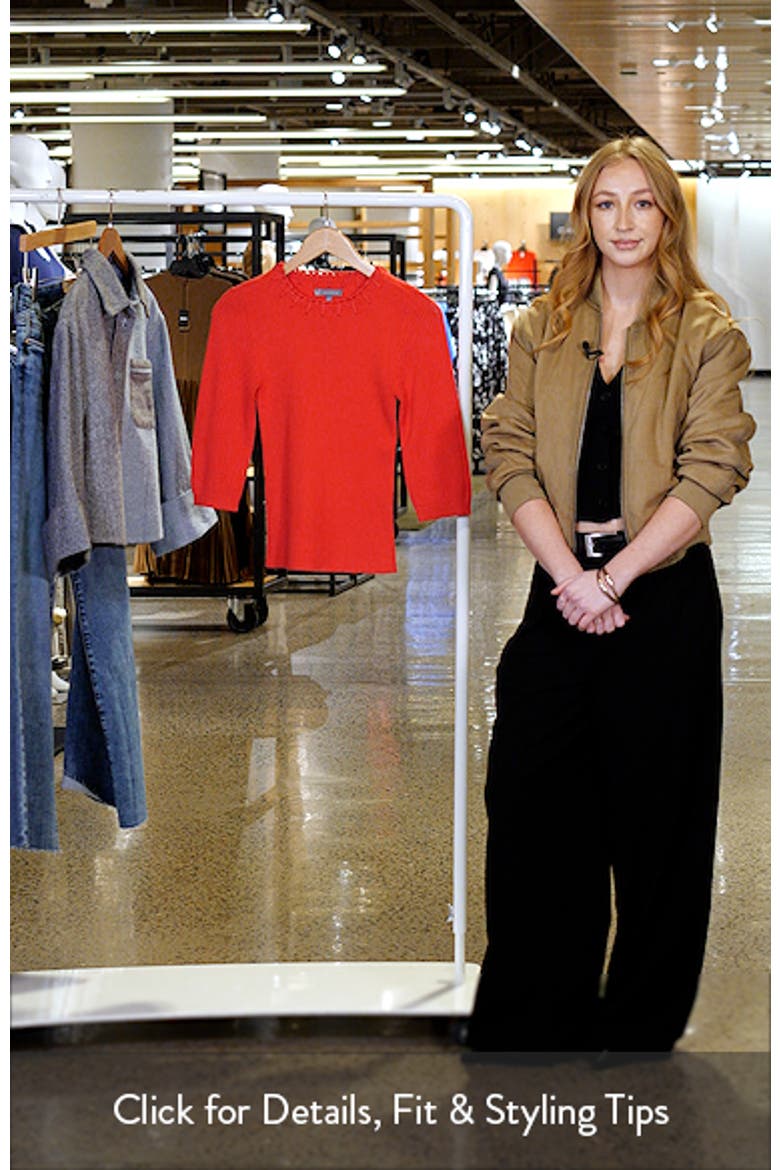 Elbow Sleeve Rib Sweater video