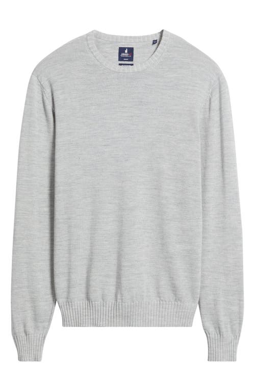 Johnnie-o Ronald Merino Wool Sweater In Gray