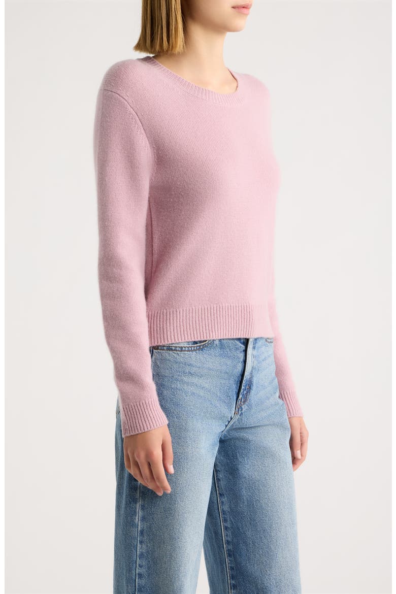 Maribelle Cashmere Pullover Sweater, Alternate, color, FIRESIDE PINK