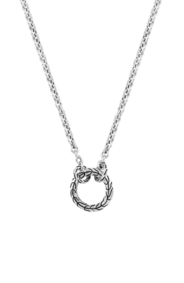 John Hardy Keyring Necklace, Sterling Silver, 2.45mm, Alternate, color,