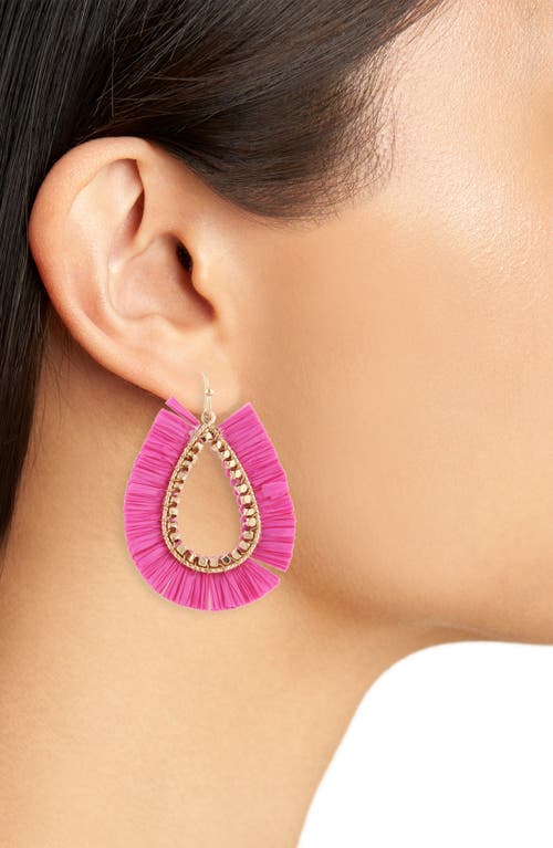 Cara Baguette Crystal Hoop Earrings