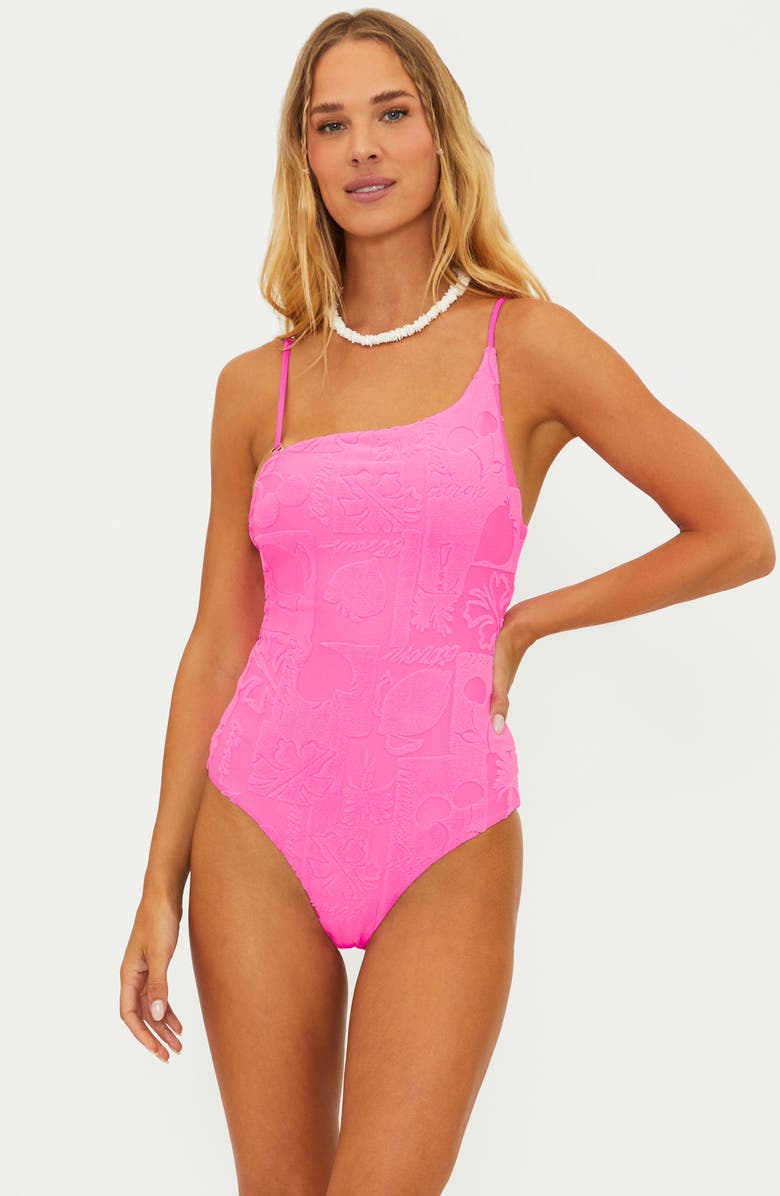 Beach Riot Athena One-Piece Swimsuit, Alternate, color, Strawberry