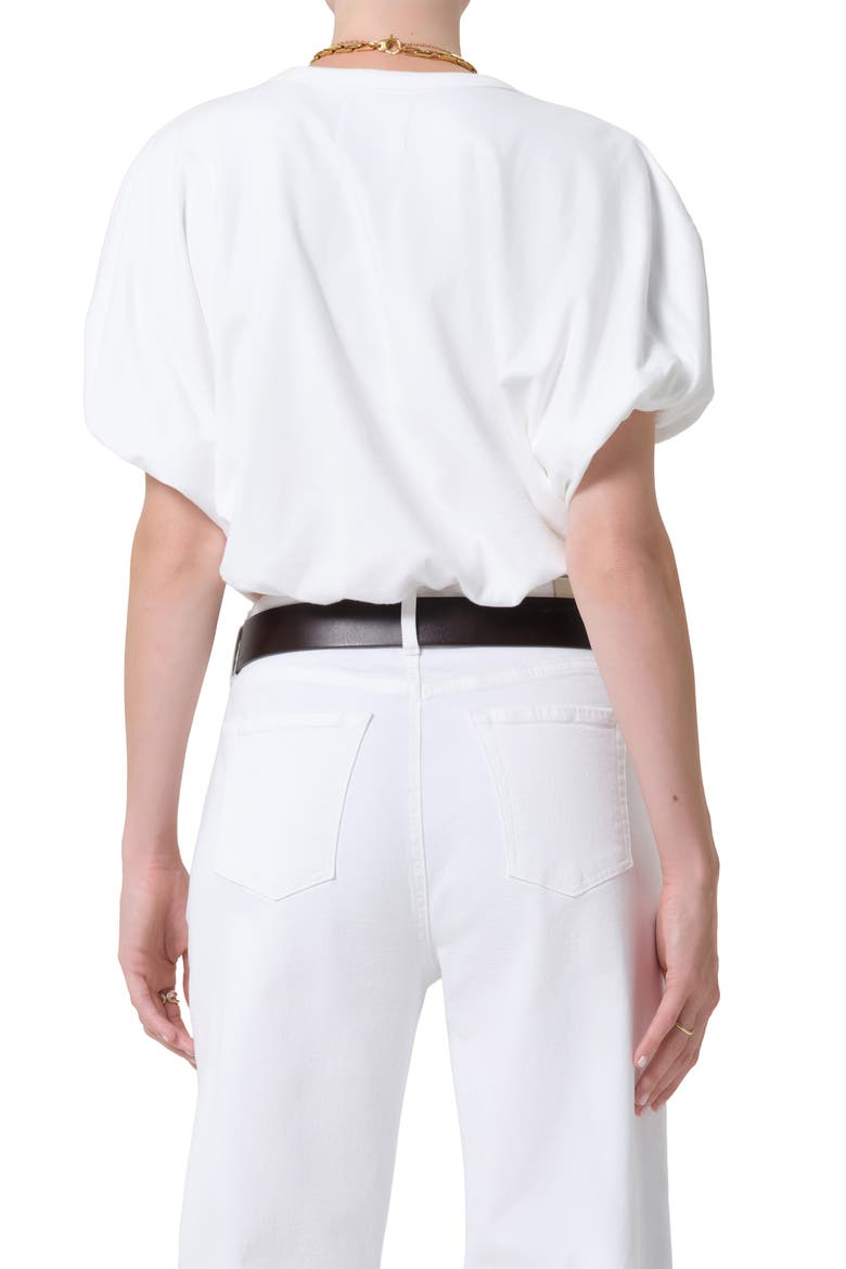 Gia Bubble Crop Top, Alternate, color, SOFT WHITE OFF WHITE