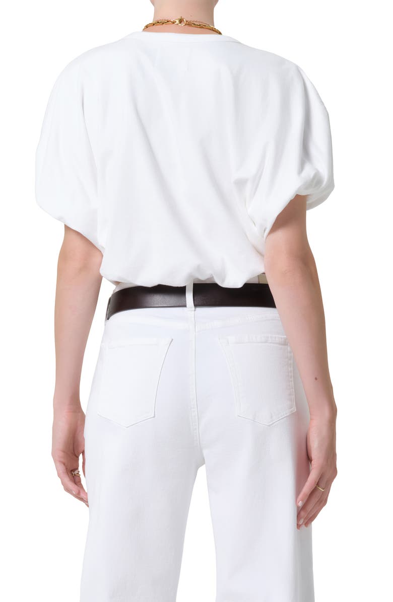 Citizens of Humanity Gia Bubble Crop Top, Alternate, color, Soft White Off White