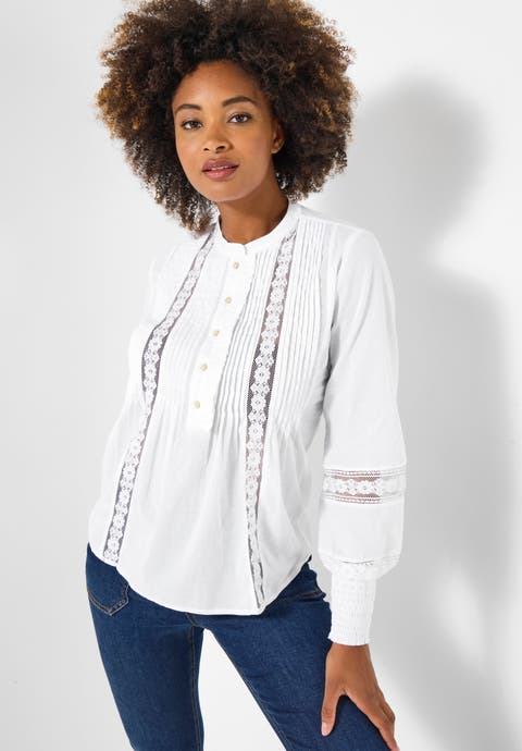 Boho Pintuck Blouse