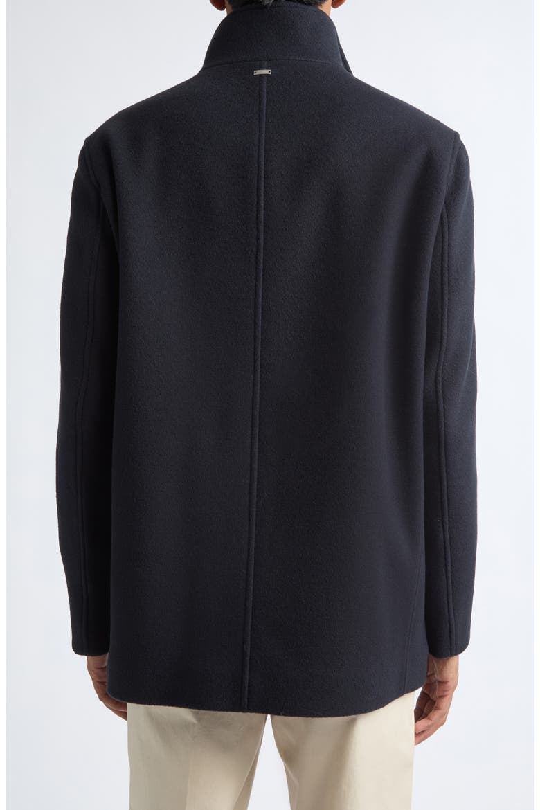Regular Fit Wool Blend Peacoat, Alternate, color, 9290 DARK BLUE