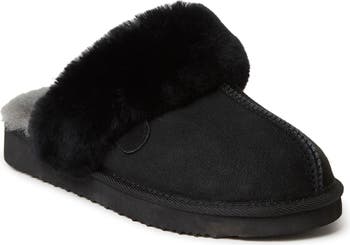 Girls Water Resistant Sydney Shearling Scuff Slipper deals for Indoor