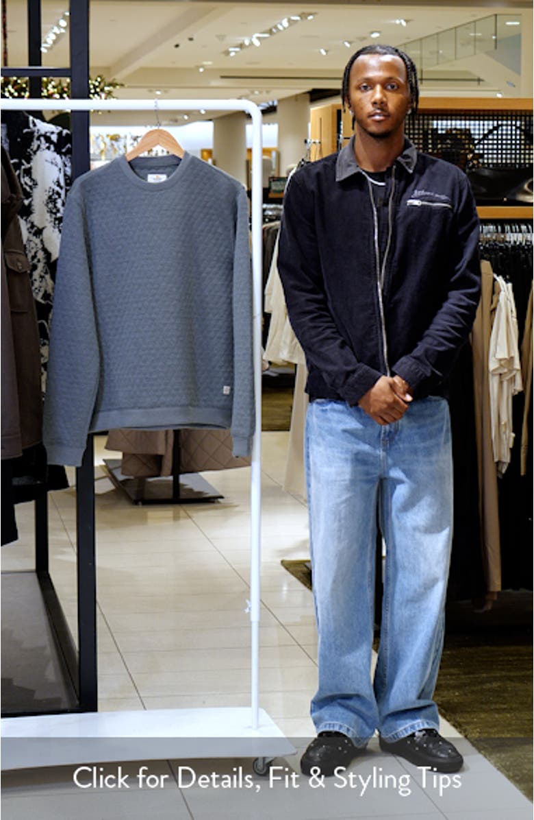 Corbet Diamond Quilted Sweatshirt, sales video thumbnail