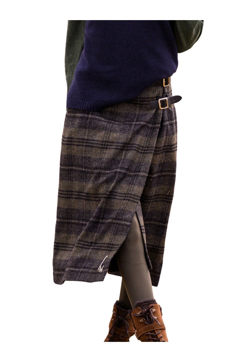 Midi Celt Kilt Plaid Skirt, Main, color, CAIRNGORM HEATH