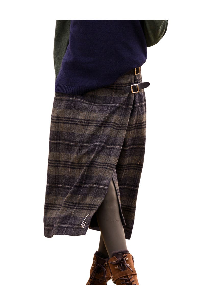 Celtic & Co. Midi Celt Kilt Plaid Skirt, Main, color, Cairngorm Heath