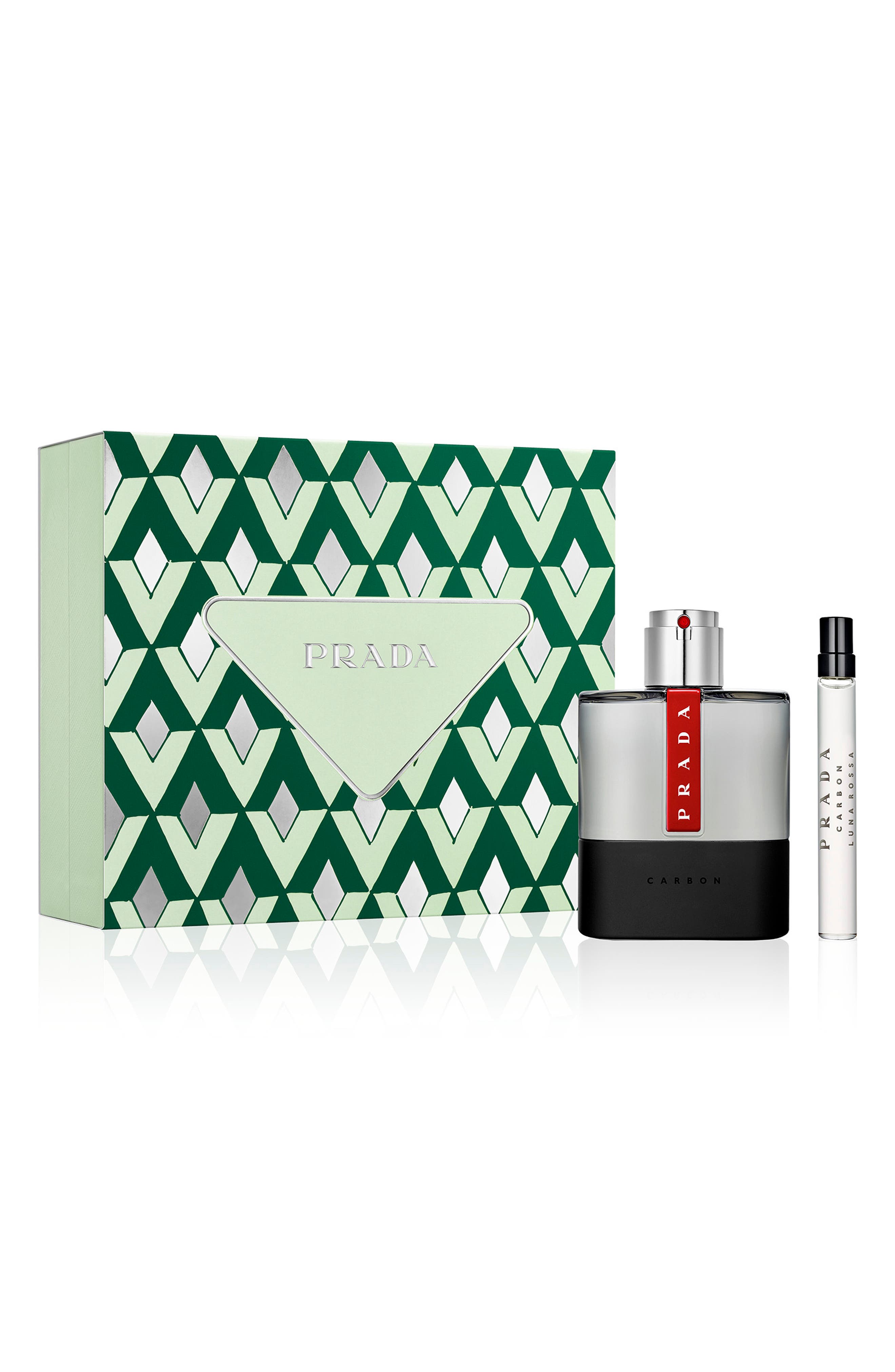 Prada Luna Rossa Carbon Eau de Toilette Gift Set $166 Value (Men