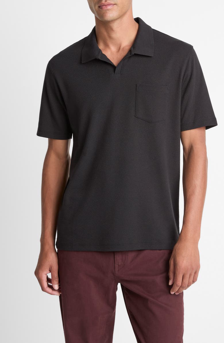 Vince Johnny Collar Polo, Main, color, Black