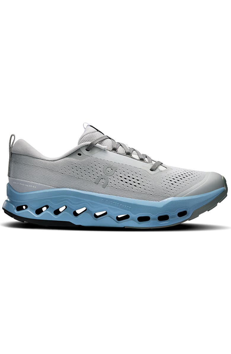 On Cloudsurfer Trail 2 Trail Running Shoe, Alternate, color, Rock/ Niagara