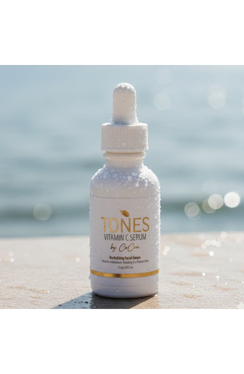 TONES by Cocoa Vitamin C Serum with Probiotics - Anti-Acne & Dark Spot Corrector 29.5ml, Alternate, color, With Golden Words