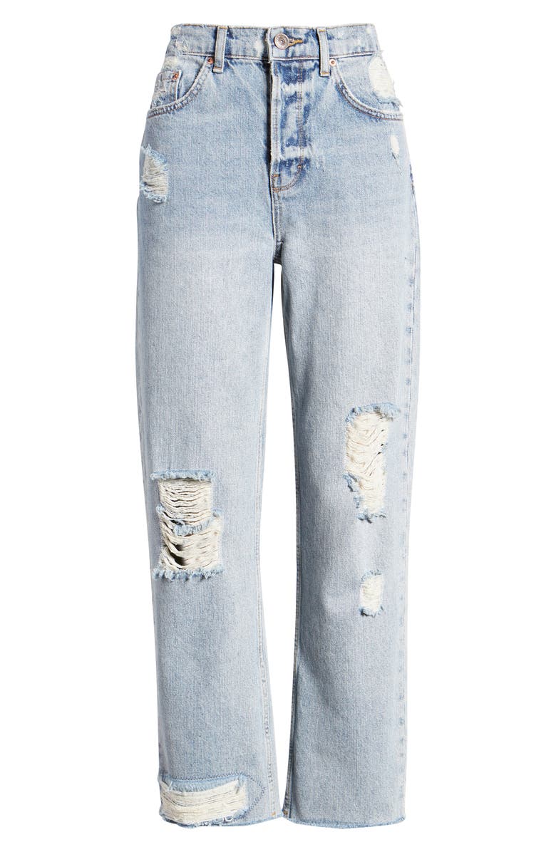 BDG Urban Outfitters Jackson Ripped High Waist Straight Leg Jeans, Alternate, color,