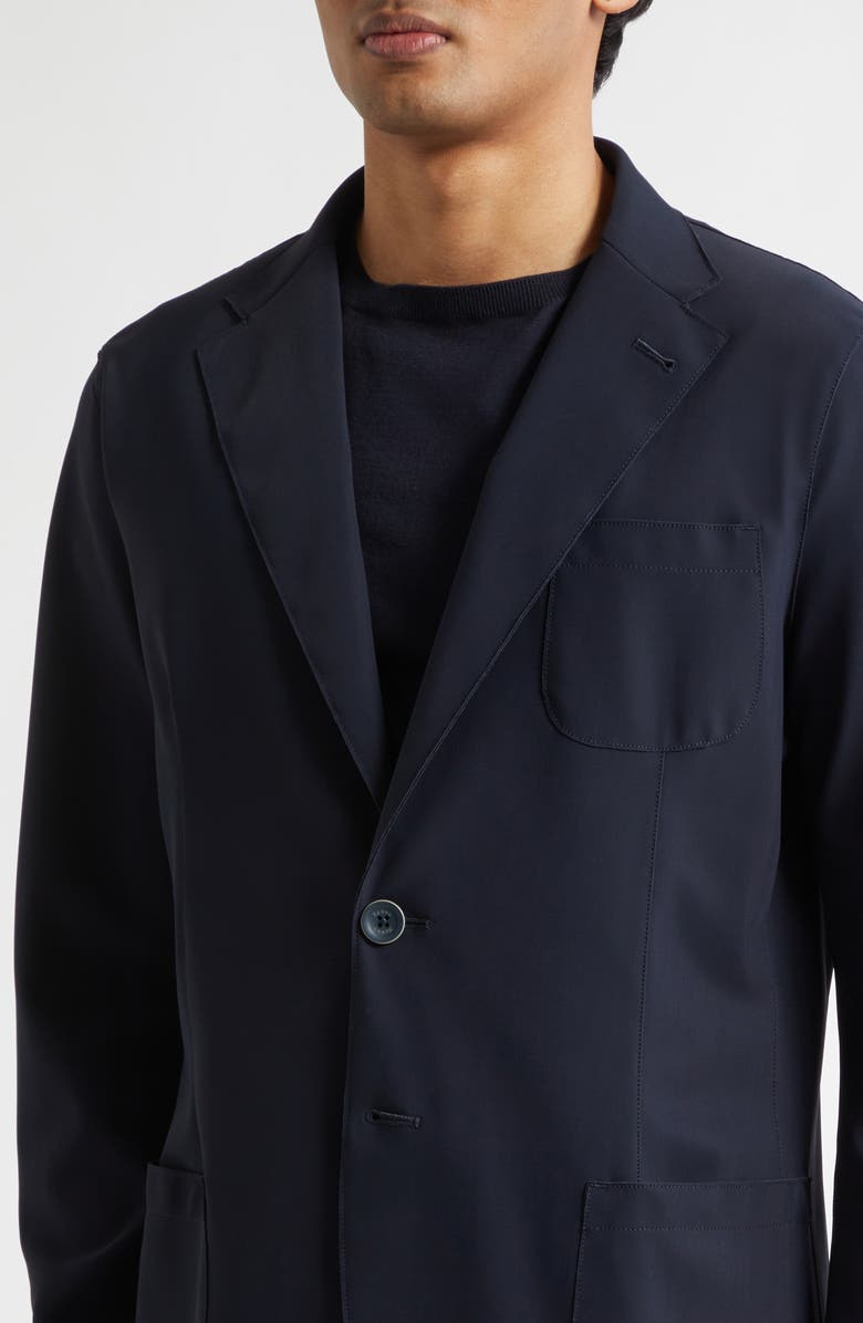 Herno Lightweight Regular Fit Stretch Scuba Knit Sport Coat, Alternate, color, 9200 Navy