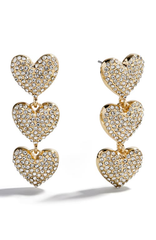 Baublebar Open Heart Earrings & Bracelet Gift Set In Gold