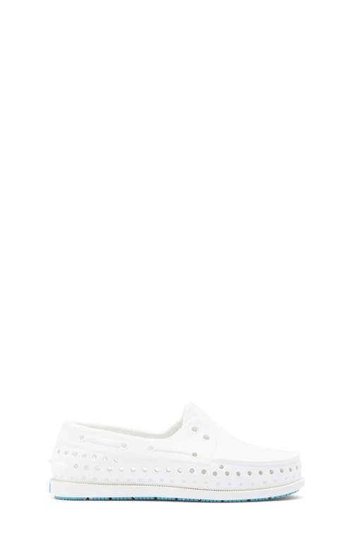 Native Shoes Kids' Howard Sugarlite Slip-on Sneaker In Shell White/white/surfer