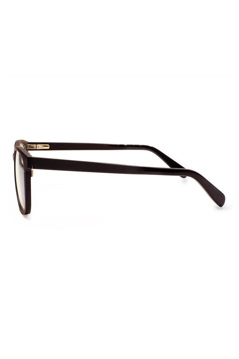 Jetter 50mm Square Optical Glasses, Alternate, color, BLACK / CLEAR