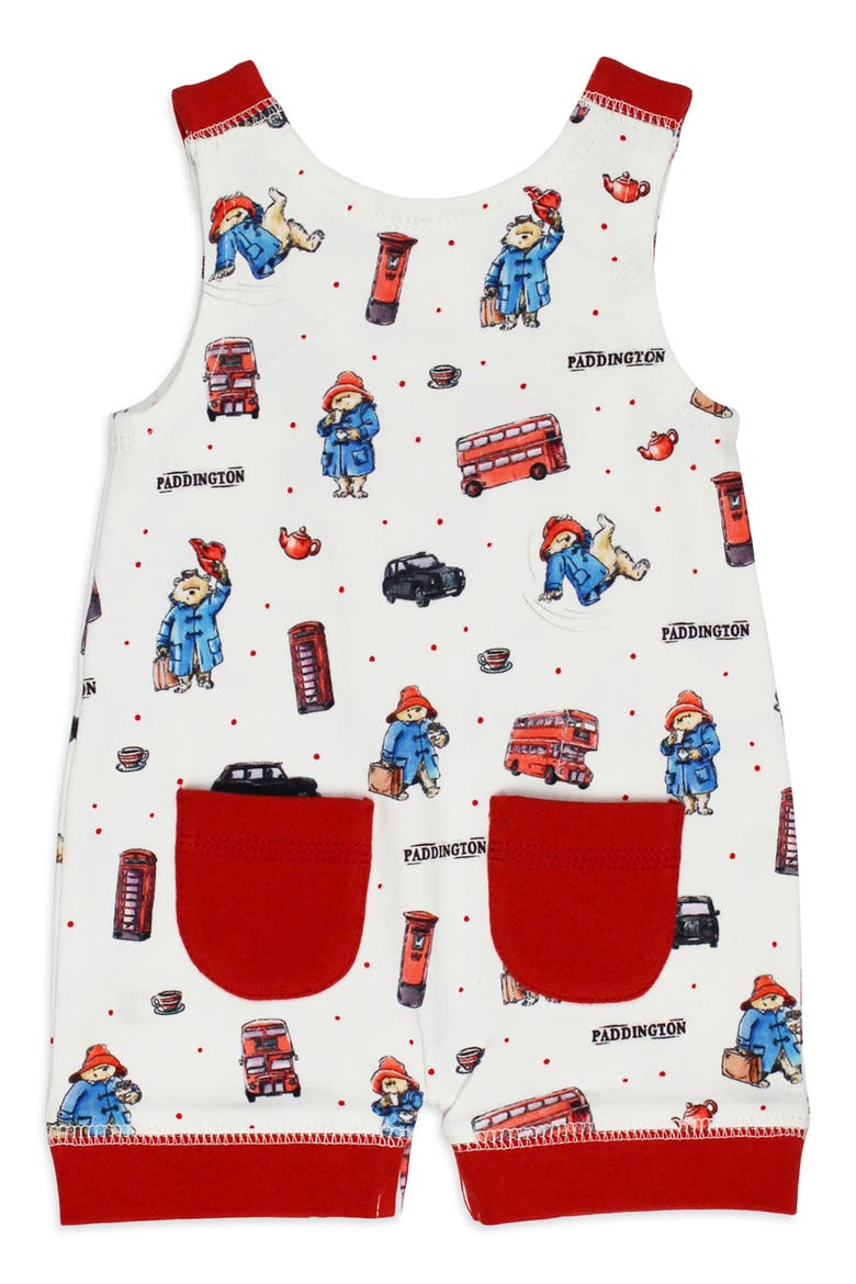 x Paddington Bear™ Sleeveless Organic Cotton Romper, Alternate, color, LONDON PADDINGTON
