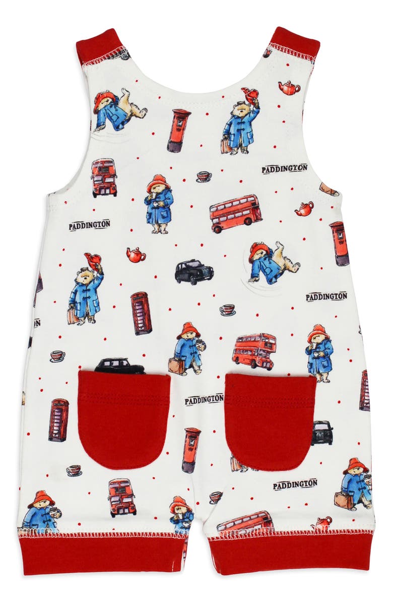 L'ovedbaby x Paddington Bear<sup>™</sup> Sleeveless Organic Cotton Romper, Alternate, color, London Paddington